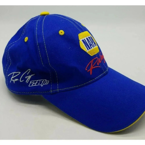 NAPA Racing #56 Martin Truex Jr #28 Ron Chapps Baseball Cap Hat Lightening MWR - Picture 3 of 6